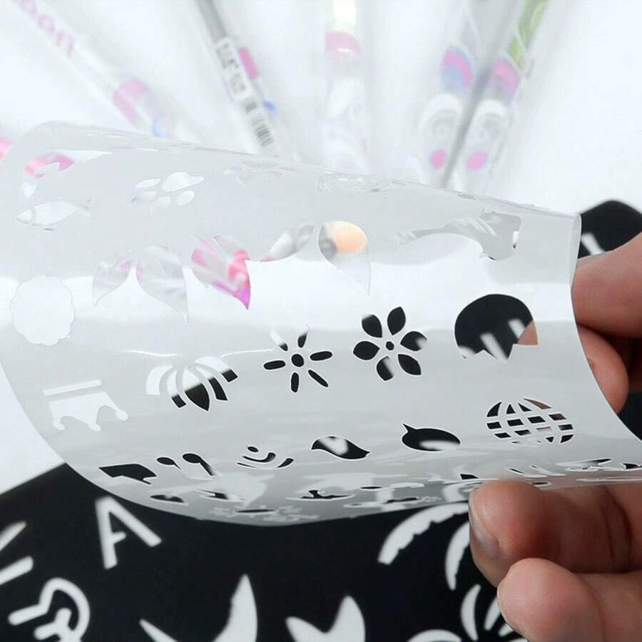 20张可重复使用的日记模板，适用于子弹笔记、笔记本、日记本、剪贴簿、绘图模板 - 套裝 - 查看 1