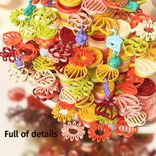 1pc DIY Creative Cute Stacking Tree Toy, Multi-Color Accessories, Various Play Modes, Free Stacking & Balancing Building Blocks, Interactive Birthday/Christmas Gift