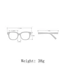 1件 女士时尚优雅高端街头风时尚眼镜 - 透灰 - 查看 4