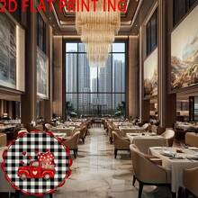 2/4/6/60pcs Round Placemats, Suitable For Dining Table, 13.8inch*35cm, Buffalo Plaid Heart Truck Design, Ideal For Restaurants, Kitchens, Dinner Parties And Various Occasions, Can Be Used As Valentine's Day Dining And Holiday Decorations - Multicolor - View 13