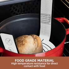 1pc/2pcs Silicone Bread Lame, Cast Iron Pot Bread Mat, Dough Transfer Mat - Suitable For Dutch Oven, Non-Stick, Reusable Baking Mat, Bread Baking Tray Liner, Silicone Strap, Silicone Baking Mat - - - View 4