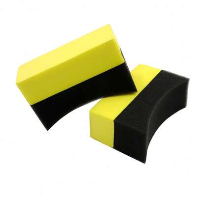 1pc Car Wash Sponge, Corner Wipe, Composite Tire Brush, Car Waxing Sponge, Beauty Cleaning, Car Cleaning, Car Wash, Car Brush