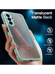 3 en 1 Funda Mate para Samsung Galaxy A26 5G con 2 Protector Pantalla Mica Cristal Vidrio Templado, Carcasa Antigolpes Translúcida Esmerilada con Protección Cámara (Menta),38082911 - Marrón Mocha - Ver 6
