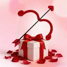 1 Set Romantic Cupid Angel Costume Accessories, Perfect For Female Cupid Role Play, Exquisite Quality, Suitable For Danielle Valentine, My Bloody Valentine, Blue Valentine, Reckless Veronica Valentine's Day Decor, Romantic Decor, Special Night, Anniversary Decor, Valentine's Day Party Supplies, Valentine's Day Costume Accessories, Unisex Valentine's Day Singles Party Costume Props, Valentine's Day Gift - Multicolor - View 3