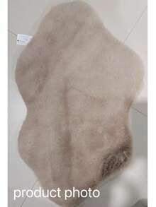 1 Stück wolkenähnlicher Kunstfell-Teppich, weiches & gemütliches Plüschmaterial, geeignet für Wohnzimmer, Schlafzimmer, Eingangsbereich, Küche, Badezimmer, Spielzimmer, Arbeitszimmer, Kleiderschrank, dicker Teppich für Herbst/Winter - Khaki - Übersicht 9