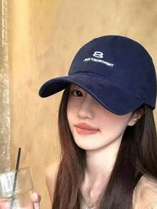 Korean Style American-Style New Letter Baseball Cap, Embroidered, Street Style, Couple's Sunshade, Versatile, Simple, Unisex. - Multicolor - View 4