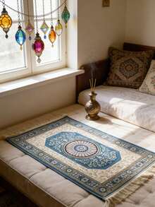 Portable Muslim Prayer Mat, Suitable For Pilgrimage, Foldable, Ideal For Home Use, Perfect For Prayer, Suitable For Pilgrimage Activities, Can Be Used Indoors And Outdoors, Also Applicable For Study, Corridor And Festivals - Multicolor - View 9
