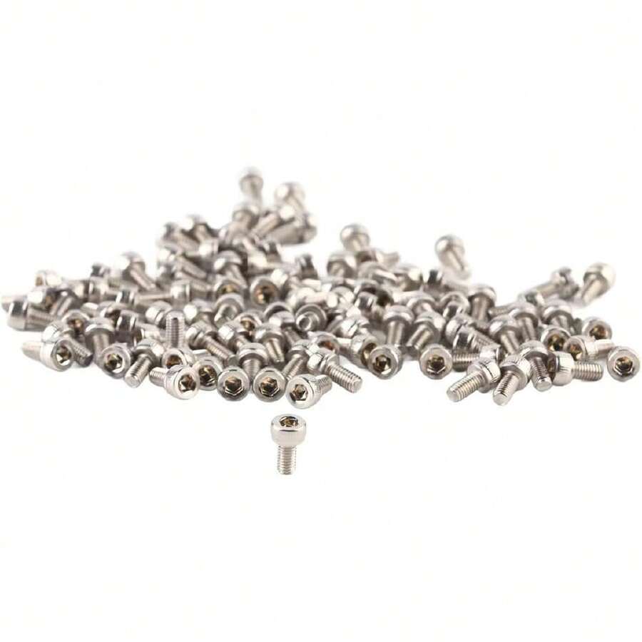 100 piezas Tornillos de Cabeza Hexagonal Acero Inoxidable 304 M3 x 6/8/10/12/14/16/18/20/22/25/30 mm,38072484 - Gris Claro - Ver 1