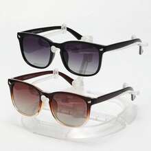 2pcs Ombre Classic Fashion Glasses (With Lanyard & Cleaning Cloth) Unisex Steampunk Retro Portable Stylish Fashion Glasses, Suitable For Driving, Fishing, Camping, Cycling, Hiking, Running, Fashion Accessory For Summer - Multicolor - View 8