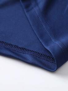 Men's Short Sleeve Polo Shirt, Quick-Dry, Suitable For Outdoor Sports, Daily Wear, Business, Breathable Collared T-Shirt Summer - Navy Blue - View 8