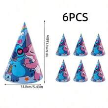 Stitch Cartoon Birthday Hat, Stitch Party Supplies, Suitable For Graduation Season, Wedding Season, Party Supplies And Stitch Themed Parties - Multicolor - View 6