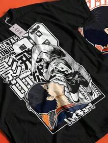Haikyuu,Hinata,Kageyama,Nekoma,Haikyuu New Unisex Shirt,Anime,Gifts 292 - 黑色 - 查看 1