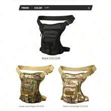 Riñonera, estuche de cuero práctico con bolsillo para el muslo, bolso de cadera para exteriores - Multicolor - Ver 8