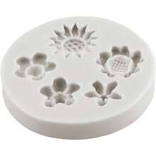 Flower Fondant Molds Daisy Flowers Silicone Molds Candy Mold Cupcake Topper Cake Decorating Chocolate Candy Polymer Clay Gum Paste Set Of - Kiểu T - Xem 10