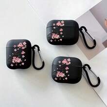 樱花图案保护壳，兼容苹果手机，防刮防摔。