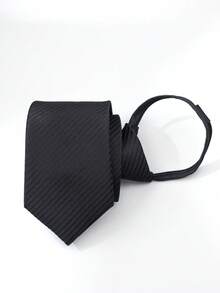 1条男女通用领带，黑色拉链领带，多种款式可选，适合商务、派对、正式场合、婚礼、日常休闲、通勤等场合。 - A - 查看 11