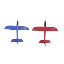 1/2 片手工抛掷泡沫飞机，可做环形飞行和直线飞行，EVA 泡沫特技飞行模型，适用于便携式户外/火箭飞机