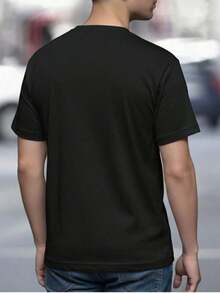 PLAYERA MANGA CORTA CUELLO REDONDO LISA - Negro - Ver 3