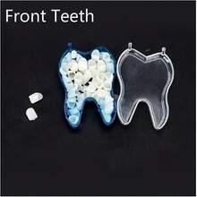 50片/盒 临时牙冠，口腔瓷冠，阿片贴面，适用于前牙和后牙，假牙冠贴面，带热熔珠填充，可用于教学或DIY - 彩色 - 查看 4