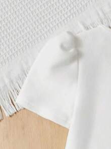 Váy in hình hoạt hình cho bé gái tuổi teen - trắng - Xem 5