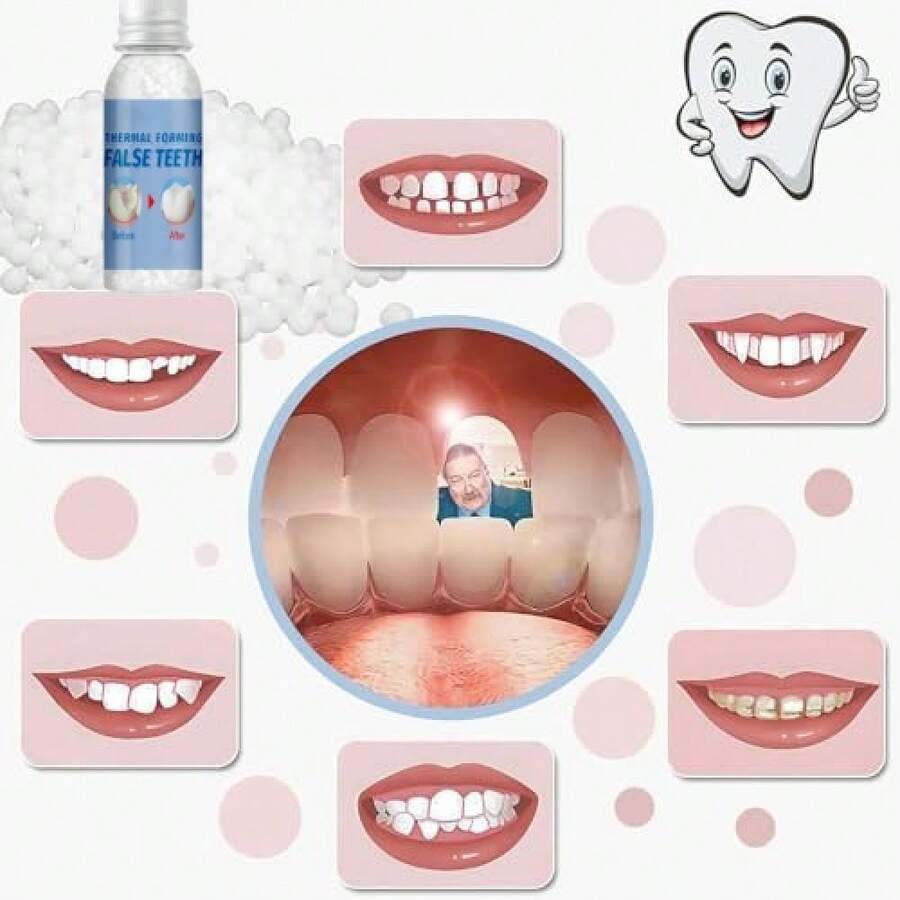 Tooth Repair  For Filling The Missing Broken Tooth And Gaps-Moldable Fake Teeth And Thermal Beads Replacement IQLA - 白色 - 查看 1