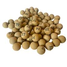Bolinhas Numeradas 1 A 100 Plásticas 16 MM N°1 - Caramelo - Visão 4