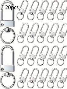 10/20/30pcs 12. 5x32. 5mm Lobster Clasp Clips Key Chain Ring Buckle Hook For DIY Keychain Jewelry Making Findings