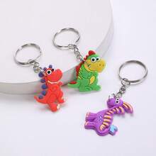 Bộ 6 móc khóa hình khủng long các loại, móc khóa khủng long dễ thương, thích hợp làm phần thưởng trong lớp học, quà tặng học sinh, quà tặng ngày lễ, quà tặng tiệc tùng, trang trí ba lô, nội thất xe hơi, quà tặng nhỏ. - Nhiều màu - Xem 5