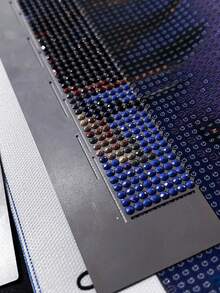 Diamond Painting Tools, Stainless Steel Ruler With 216/240/400/520/800 Holes, Diamond Embroidery Accessories - Silver - View 4