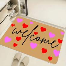 1 Piece Comfortable Soft Welcome Doormat Suitable For Outdoor/Indoor Machine Washable Viscose Material Entrance Mat Suitable For Front Door, Living Room - 24*36英寸 - 查看 3