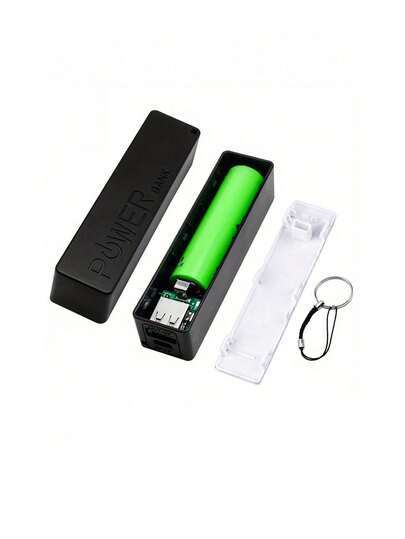 1 pieza Kit DIY de cargador de batería 18650, Kit DIY de banco de energía móvil (batería no incluida)