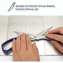 Piedra afiladora de diamante, 5 piezas de piedra afiladora de cuchillos con placa extra fina/gruesa y base antideslizante, grano 400/600/800/1000/1200 - Piedra afiladora de diamante - Ver 5