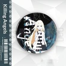 周边商品 - Reggie、Zach、Eddie、Casey、Gus 金属激光切割徽章、贴纸，节日、生日礼物，完美之选 - 彩色 - 查看 9