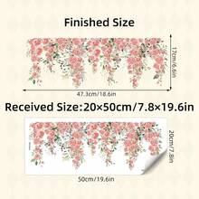 BRUP 1/3sheets/Set Colorful Floral Window Stickers, Static Cling Vinyl Decals, Suitable For Bedroom And Living Room Windows, Glass Decoration, Spring Floral Decorative Art