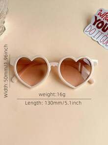 2 Pairs Girls Cute Fashionable Colorful Classic Heart-Shaped Retro Glasses, Valentine's Day Gift - Multicolor - View 2