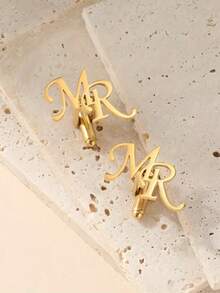 Personalized Groomsmen Cufflinks,Custom Initial Cufflinks For Men,Groomsmen Cufflinks Set,Best Man Gifts,Groomsmen Proposal,Name Cufflinks - Multicolor - View 3