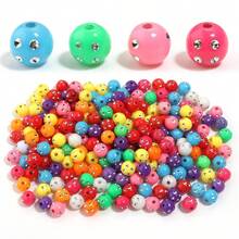 10-200 Stück 8-14mm Strass Perlen - Bonbonfarben Acryl Handgemachte Perlen, geeignet für DIY Schmuckherstellung, Armbänder, Halsketten, Schuhe & Taschencharms - Funkelnde Diamant Dekor Perlen, Abstandsperlen, kreatives Design, glatte Oberfläche, Handwerks-Zubehör - Mischen Sie die Farben nach dem Zufallsprinzip - Übersicht 6