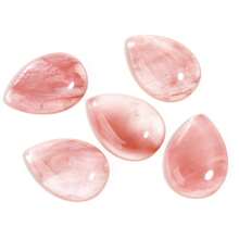 5pcs Or 10pcs/Pack Natural Water Drop Shape Cabochon Gemstones, Multi-Styles Loose Stones For Handmade DIY Jewelry Making Like Necklace, Ring, Bracelet, Vintage, Amethyst, Charoite - Multicolor - View 47