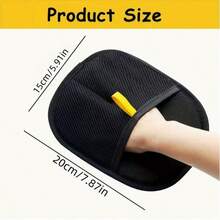 1只宠物毛发去除手套 – 可重复使用的宠物毛发清洁手套，适用于猫狗，有效去除地毯、沙发、宠物床和家具上的宠物毛发，易于使用的家用清洁工具