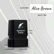 Personalized Signature Seal Stamp | Upload Your Design | Compact 2.2x4.5cm Customizable Space, Ideal For Business Executives & Administrative Staff - S3010 - View 9