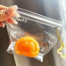 1pc Peelable Realistic Orange Squishy - Slow-Rise "Juicy Pulp" Sensory Toy, ASMR Stress Relief For Anxiety, Fun Fidget With Textured Skin- Perfect Gift - Birthday Gift - Boy's Gift - Girl's Gift - Easter Gift - Valentine's Day Gift - Multicolor - View 9