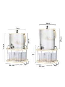 3.5L Dispenser Set, 5L Dispenser Set, Beverage Cooler, Beverage Dispenser, Water Pitcher, Water Dispenser, Juice Dispenser With Faucet, Home Beer Dispenser, And Juice & Lemonade Dispenser - Multicolor - View 11