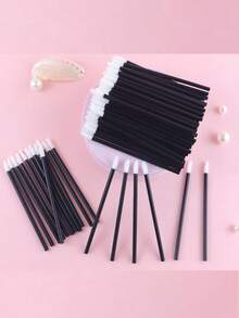 300/200/100pcs Disposable Lip Applicators, Lip Gloss Wands, Mascara Brushes, Makeup Tools