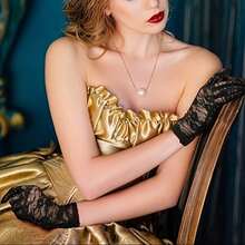 1pcs D EXCEED Women's Elegant Vintage Lace Gloves - Floral Soft Pink, Wedding, Party, Tea Party Gloves - No Power Required Formal Dress Up Accessories, Suitable For Bridal, Opera, Prom - Timeless Elegance, Exquisite Craftsmanship - 白色 - 查看 3