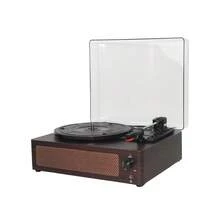 レトロブラウン 3速ワイヤレスポータブルスーツケースレコードプレーヤー 内蔵スピーカー ベルトドライブターンテーブル ワイヤレス/USB/SDカード接続対応 RCA出力/AUX入力/ヘッドホンジャック付き ヴィンテージサウンド品質を楽しめます - ブラウン - チェックする 12