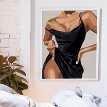 成人及初学者数字油画套装 - 16x20英寸，无框，DIY简易丙烯颜料套装，家居装饰艺术品，生日、父亲节、圣诞节、母亲节和情人节的完美礼物 - 明亮 - 查看 3