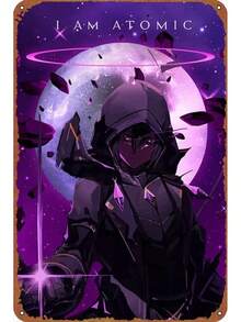 2026The Eminence In Shadow Cid Anime Posters Vintage Tin Sign Unique Metal Wall Decor For Home, Bar, Diner, Pub,  ,Fun Kitchen Decor - 彩色 - 查看 1