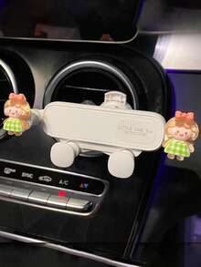 新款车载手机支架，可爱横竖两用出风口安装式车载导航支架