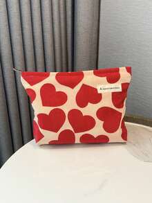 One Large Red Heart-Shaped Makeup Bag Portable Travel Bag Storage Makeup Organizer Makeup Case Makeup Travel Toiletry Organizer Essentials Gifts Storage Zipper Accessories Nail, Makeup Bag, Make Up Bag, Makeup Bags, Cosmetic Bag, Makeup Organiser, Makeup Pouch, Bag, Vanity, Make Up Pouch, Pouch Bag, Small Makeup Bag, Makeup Pouch, Cosmetic Bag, Large Capacity, Large Makeup Bag, Christmas Gifts, Pouch, Gifts For Women, Pouch / Small Handbag, Makeup Organizer, Pouch, Brush Holder, Mini Pouch, Large Capacity Pouch, Gifts For Women, Christmas Gifts, Gift Ideas For Women - 紅桃心 - 查看 6