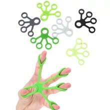 1 pezzo Dispositivo di potenziamento della presa in silicone, giocattolo antistress, giocattolo sensoriale per fidget, progettato per ADHD e problemi di concentrazione, livello B-3, adatto per il rilassamento - Multicolore - Visualizzare 10